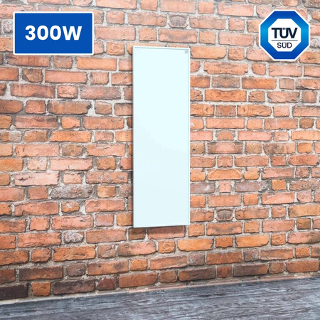 Panel grzewczy na podczerwień Greenie 90x30cm 300W biały - 5 lat gwarancji - do 7m2