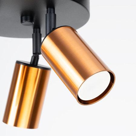 Sollux Lighting Plafon WINX 3P czarny/miedź SL.1377