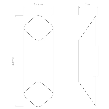 Kinkiet Astro Ako 420 Phase 1481015 Matowy Biały / Złoty