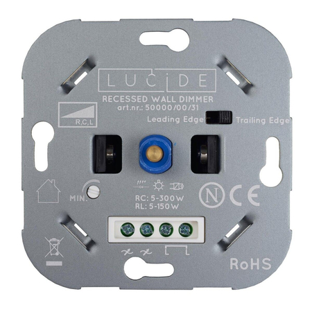 Lucide RECESSED WALL DIMMER 50000/00/31 