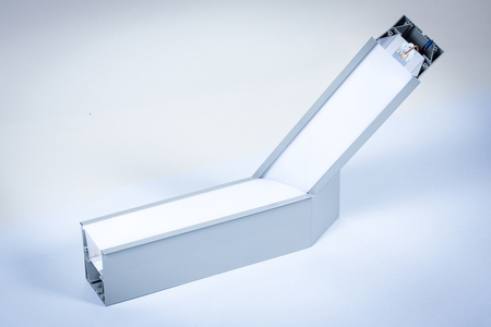 Profil Liniowy LED Greenie Linea wpuszczany - narożnik wertykalny 35° 20W szara obudowa CW