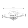 Lampa sufitowa Zuma Line 18143 Casti