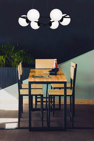 Lampa wisząca ARTON Kaja K-4967 biały/czarny