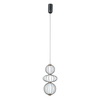 Lampa wisząca Italux Rabel PND-344221-3V-BK Czarny mat