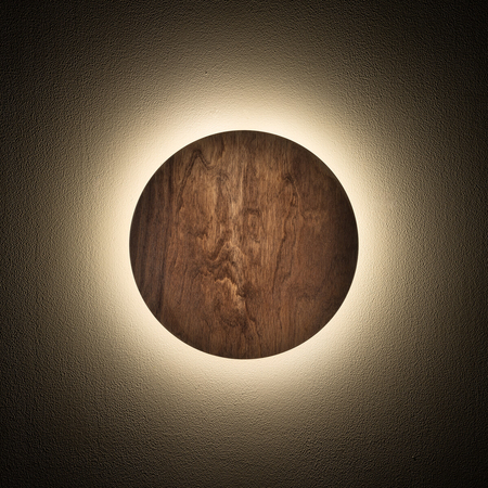 Kinkiet Nowodvorski RING TIMBER LED 11288 Ciemne drewno