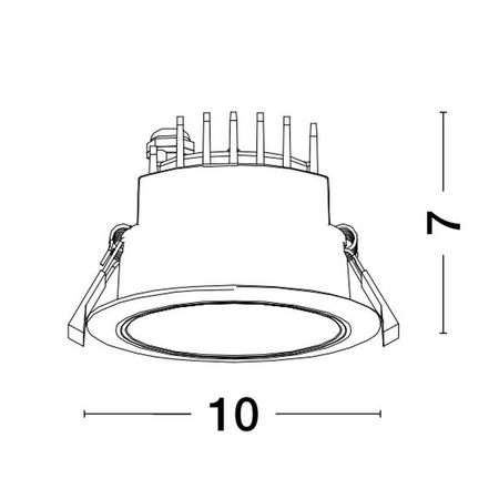 Oczko Luces Exclusivas ZURECA LE65113 biały