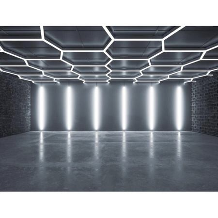 Modułowy system oświetleniowy autogamma HEXAGON LED 243 x 483 cm 6000K aluminium