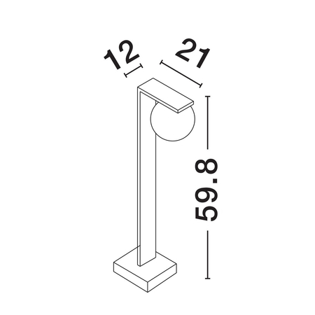 Lampa zewnętrzna Luces Exclusivas LE73616 czarny
