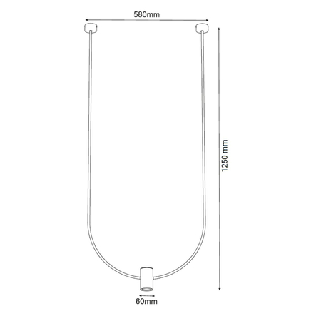 Lampa wisząca Shilo No.C 580 mm 5086