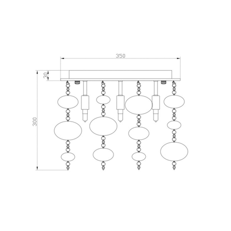 Lampa sufitowa Zuma Line ELLI RLX92175-5GC złoty