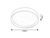 Lampa sufitowa Rabalux Liatris 71121 popielaty