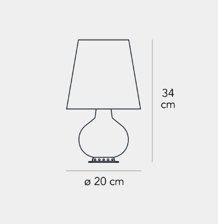 Lampa stołowa Fontana Arte F185300175TNNE Fontana