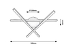 Lampa sufitowa Rabalux Svetlana 3514 czarny matowy