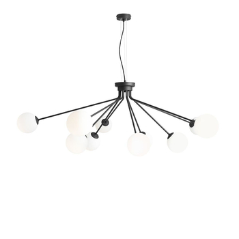 Lampa wisząca HOLM 10 BLACK Aldex 1082M1 czarny