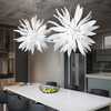 Lampa wisząca IdealLux 111957 Leaves SP8 Bianco