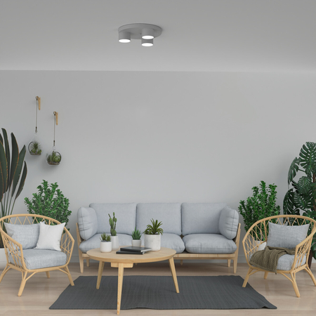 Milagro Lampa sufitowa Dixie 3xGX53 Biały MLP7541 BIAŁY