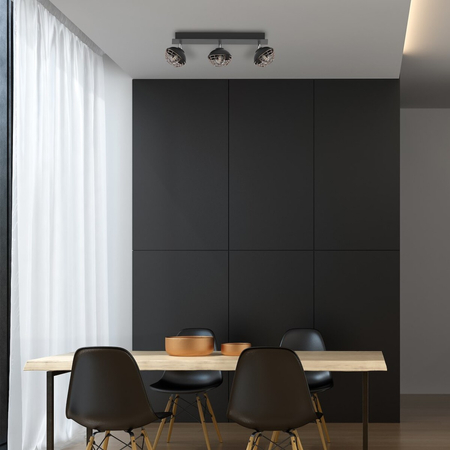 Milagro Lampa sufitowa LOGAN 3xE14 ML4611 CZARNY