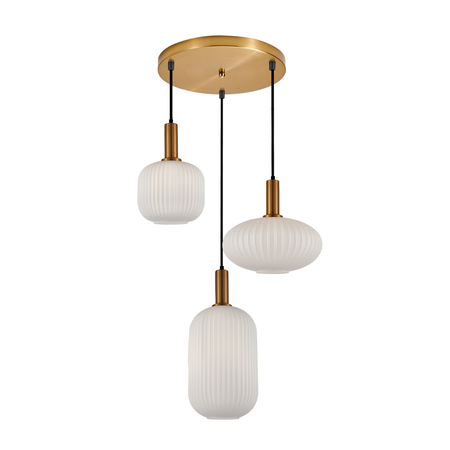 Lampa wisząca Italux Della PND-31982-3-GD Złoty