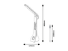 Lampa stołowa Rabalux Amato 74042 biały
