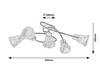Lampa sufitowa Rabalux Hestia 5304 chrom