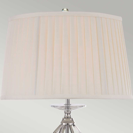 Lampa stołowa Elstead Lighting Aegean szary AG-TL-POL-NICKEL