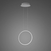 Lampa wisząca Ledowe Okręgi No.1 X 40cm 3k srebrny Dali
