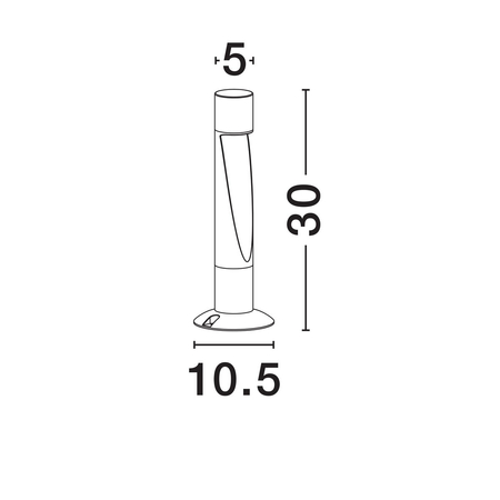 Lampa ogrodowa Luces Exclusivas CAZORIA LE75137 antracyt