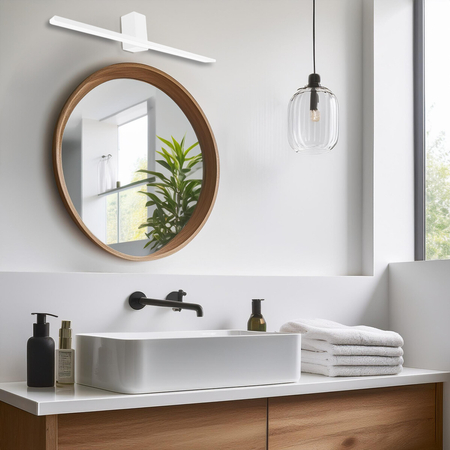 Milagro Kinkiet Artemis 13,8W LED 60cm 4000K IP44 Biały ML1020 BIAŁY