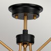 Lampa sufitowa Elstead Lighting Armand czarny/mosiądz DL-ARMAND-SF3-AB