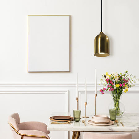 Light Prestige Metalowa lampa wisząca Nilo złota 1xGU10 LP-0110/1P GD