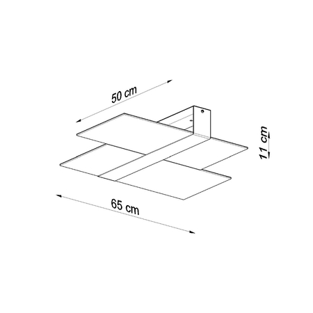 Sollux Lighting Plafon MASSIMO chrom SL.0188