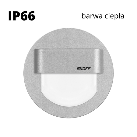 Oprawa schodowa LED Skoff Rueda alu Biała Ciepła IP66