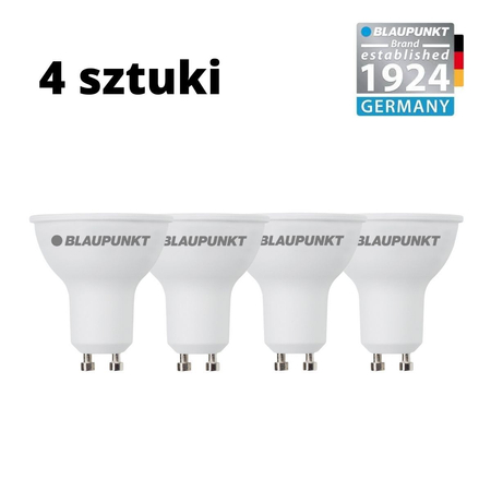 Zestaw 4 sztuk - Blaupunkt Żarówki LED GU10 5W WW barwa biała ciepła