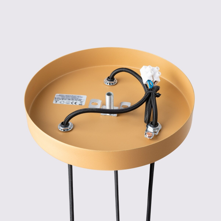 Sollux Lighting Lampa wisząca KARBON 3P złoty SL.1557