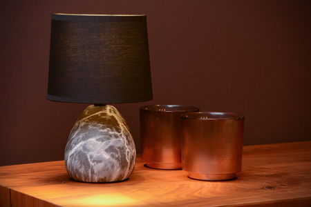 Lampa stołowa Lucide MARMO 47508/81/30 czarny