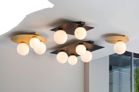 Sigma 33273 ARGON 1 prostokąt czarny plafon