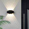 Kinkiet zewnętrzny Italux Pontas OWL-55034-BK Czarny piaskowany