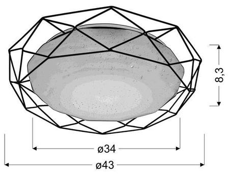 Plafon LED Candellux 98-66312 Sven