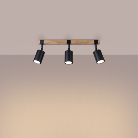 Sollux Lighting Plafon FAGER 3 czarny SL.1345