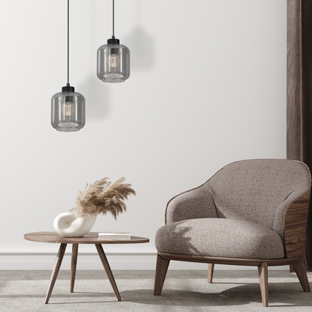 Milagro Lampa wisząca SOMBRA SMOKED 1xE27 MLP8373 CZARNY