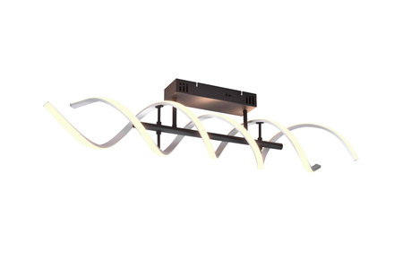 Lampa sufitowa Trio 641810205 czarny/srebrny