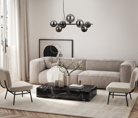 Lampa wisząca Italux PND-406007-7A-BCR Czarny chrom