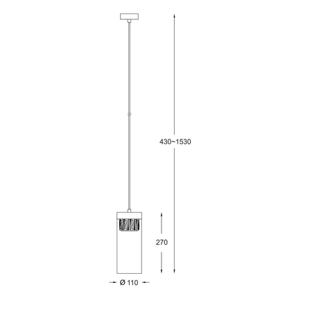 Lampa wisząca Zuma Line P0389-01D-F7AC Gem