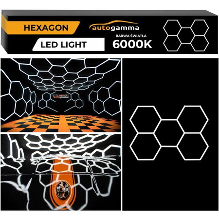 Modułowy system oświetleniowy autogamma HEXAGON LED 297 x 307 cm 6000K