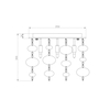 Lampa sufitowa Zuma Line ELLI RLX92175-5GC złoty
