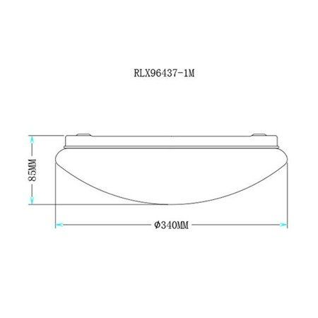 Plafon LED Zuma Line RLX96437-1M Carpi