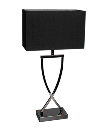 Lampa stołowa By Rydens Omega 2820430-6513 chrom/czarny