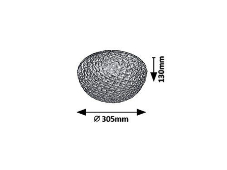 Lampa sufitowa Rabalux Jillian 6966 popielaty