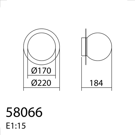 Lampa ścienna łazienkowa FLOC czarny mat Ø17 E27 IP44