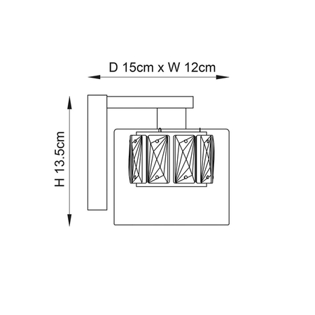 Kinkiet Endon Lighting Verina 76521 chrom